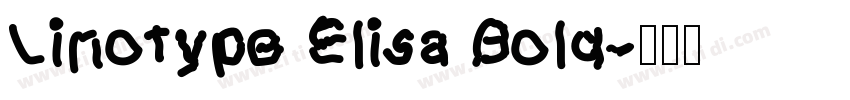 Linotype Elisa Bold字体转换